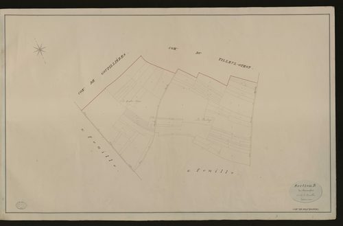 Beaumontel. Section B _ du Boscanglier _ 1re de 3 Feuilles