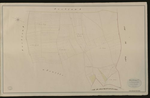 Beaumontel. Section C _ de Beaumont la Ville _ 1re de 2 Feuilles