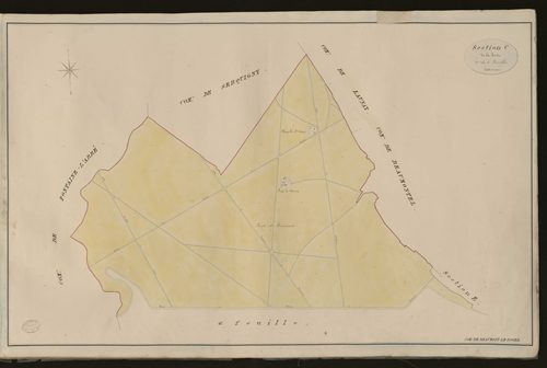 Beaumont-le-Roger. Section C _ de la Forêt _ 1re de 6 Feuilles
