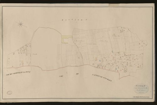 Beaumont-le-Roger. Section D _ de la Soudière et de l'Oraille _ Feuille Unique