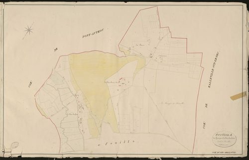 Bec-Hellouin (Le). Section A _ des Granges et du Pont Hachette _ 1 re de 2 Feuilles