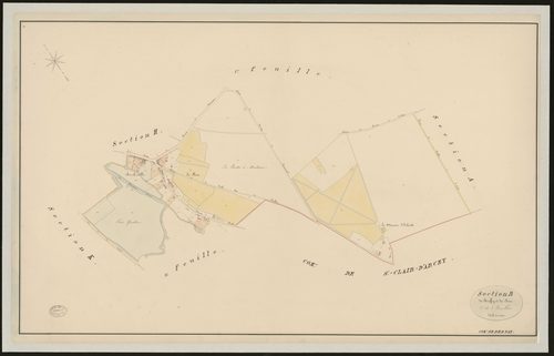 Bernay. Section B _ de Bouffey et du Bosc _ 2e de 3 Feuilles