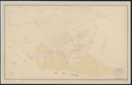 Bernay. Section D _ de Crosnier et de Champeaux _ 1re de 2 Feuilles