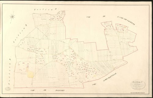 Berthouville. Section C _ de la Bruyère _ Feuille Unique