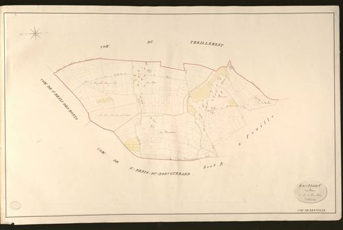 Berville-en-Roumois. Section C _ du Bosc _ 1re de 2 Feuilles