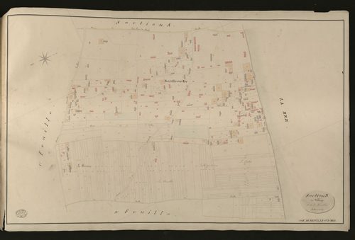 Berville-sur-Mer. Section B _ du Village _ 2e de 3 Feuilles