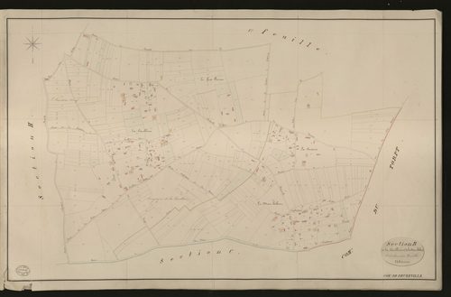 Beuzeville. Section B _ de la Carellerie et de la Mare hébret _ 2e et dernière Feuilles