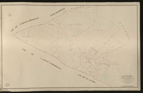 Beuzeville. Section E _ de Blacquemare et des Joncquets _ 1re de 2 Feuilles