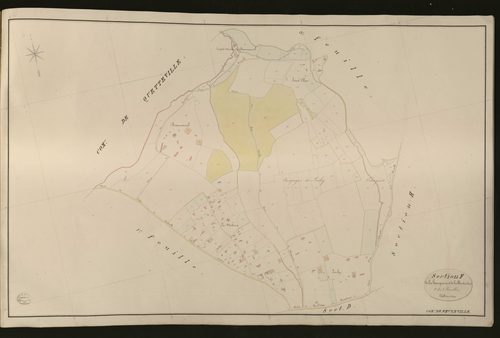 Beuzeville. Section F _ de la hanquerie et de la Bertnière _ 2e de 3 Feuilles