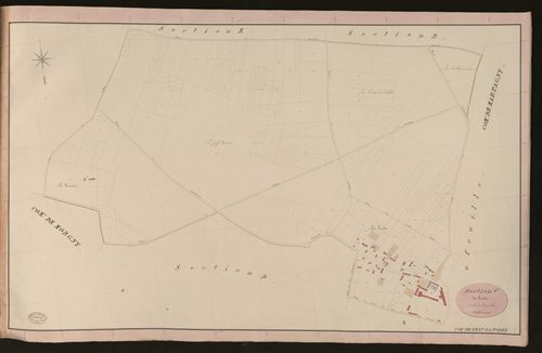 Bézu-la-Forêt. Section C _ des Landes _ 1re de 2 Feuilles