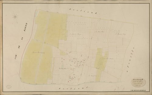 Bois-Anzeray. Section B _ de la Noe-Allain _ 1re de 2 Feuilles