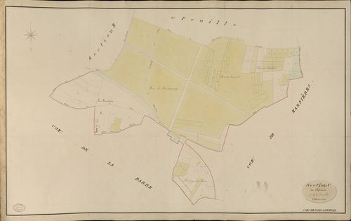 Bois-Anzeray. Section C _ du Château _ 1re de 2 Feuilles