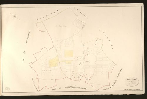 Boissey-le-Chatel. Section B _ de l'Eglise _ 1re de 3 Feuilles