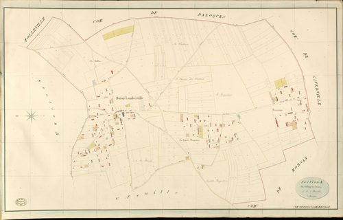 Boissy-Lamberville. Section A _ du Village de Boissy _ 1re de 2 Feuilles