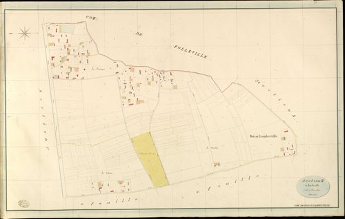 Boissy-Lamberville. Section B _ de Lamberville _ 1re de 3 Feuilles