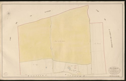 Bosc-Roger-en-Roumois (Le). Section A _ des Nouettes _ Feuille Unique