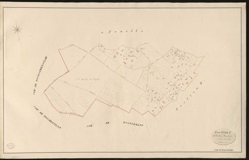 Bosc-Roger-en-Roumois (Le). Section C _ de la Queue Bourguignon _ 1re de 2 Feuilles