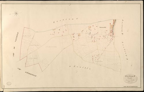 Bourneville. Section B _ d'Etreville _ 1re de 2 Feuilles