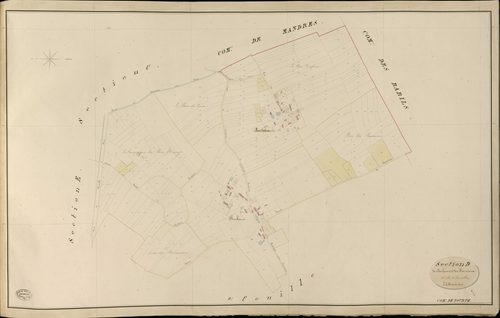Bourth. Section D _ de Bouhours et des Fournieux _ 1re de 2 Feuilles