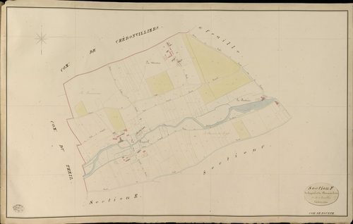 Bourth. Section F _ de Crapotel et du Chêne aux Croix _ 1re de 2 Feuilles