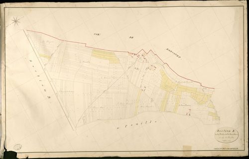 Caillouet-Orgeville. Section A _ de la Roche et de la Bonne Mare _ 1re de 2 Feuilles