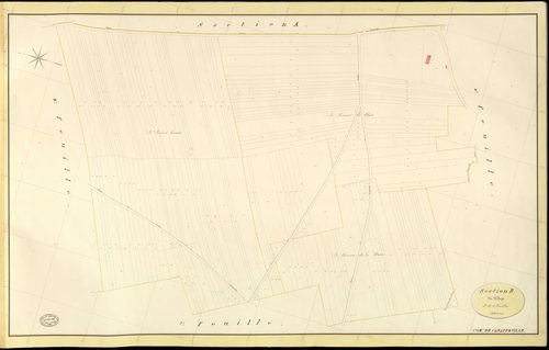 Canappeville. Section B _ du Village _ 3e de 8 Feuilles
