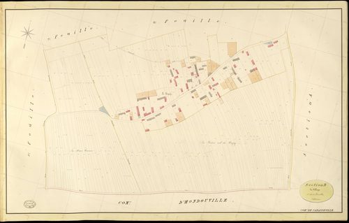 Canappeville. Section B _ du Village _ 4e de 8 Feuilles