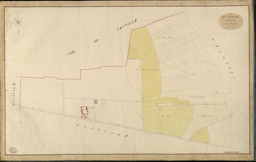 Caugé. Section A _ de Brauville _ 1re de 2 Feuilles