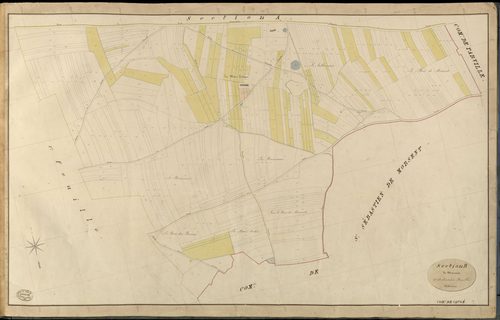 Caugé. Section B _ de Mareaux _ 2e et dernière Feuille