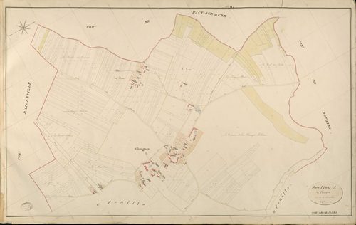 Chaignes. Section A _ de Chaignes _ 1re de 4 Feuilles