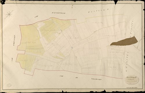 Chaignes. Section B _ de Chaignolles _ 4e et dernière Feuille