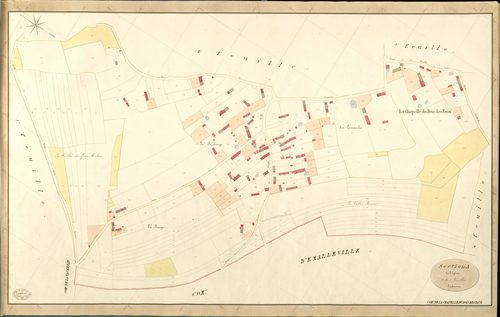Chapelle-du-bois-des-Faulx (La). Section A _ de l'Eglise _ 3e de 5 Feuilles