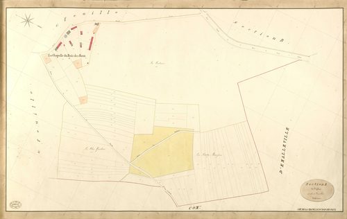 Chapelle-du-bois-des-Faulx (La). Section A _ de l'Eglise _ 4e de 5 Feuilles