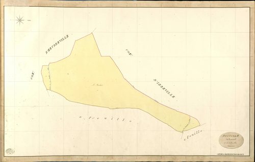 Chapelle-du-bois-des-Faulx (La). Section B _ de Brosmesnil _ 1re de 3 feuilles