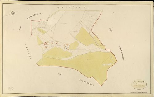 Chapelle-du-bois-des-Faulx (La). Section B _ de Brosmesnil _ 1re de 2 Feuilles