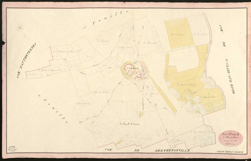 Château-sur-Epte. Section A _ du Village de Château _ 2e de 3 Feuilles