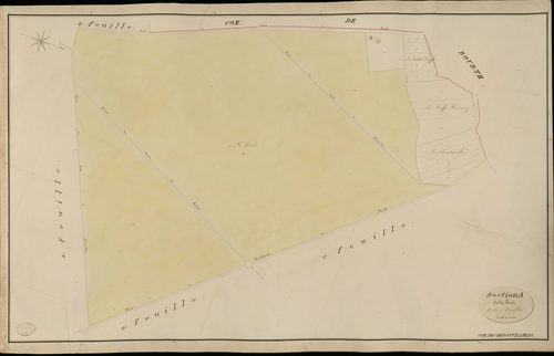 Chéronvilliers. Section A _ de la Forêt _ 3e de 7 Feuilles