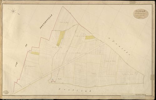 Claville. Section B _ de la Fosse aux Sorciers _ 1re de 2 Feuilles