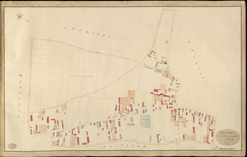 Claville. Section C _ de l'Eglise et du Long Bue _ 1re de 4 Feuilles