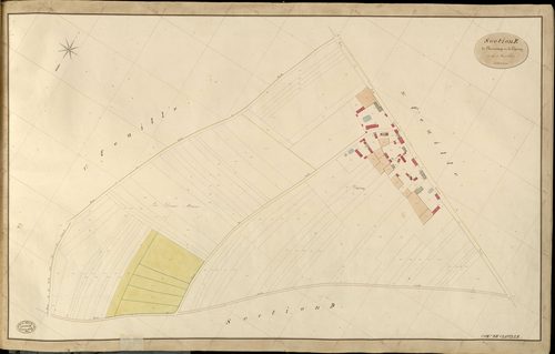 Claville. Section E _ de l'hermitage et de l'Epinay _ 2e de 3 Feuilles