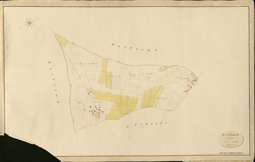 Condé-sur-Iton. Section D _ des Brosses _ 1re de 2 Feuilles