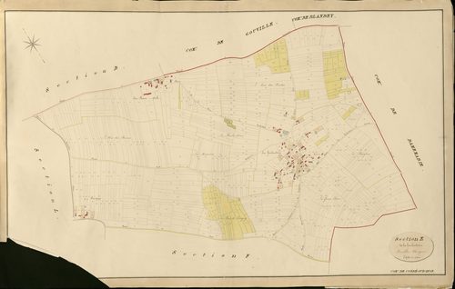Condé-sur-Iton. Section E _ de la hardoudière _ Feuille Unique