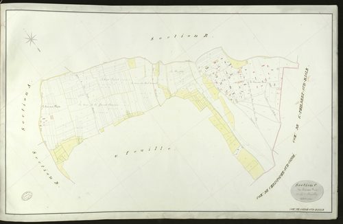 Condé-sur-Risle. Section C _ du Lieu aux Pares _ 1re de 2 Feuilles