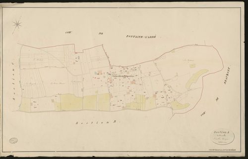 Corneville-la-Fouquetière. Section A _ de Corneville _ Feuille Unique
