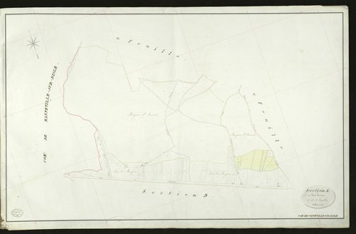 Corneville-sur-Risle. Section A _ de Saint Laurent _ 1re de 4 Feuilles