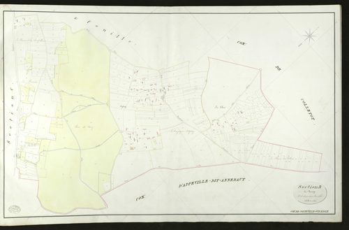 Corneville-sur-Risle. Section B _ du Bocage _ 3e et dernière Feuille