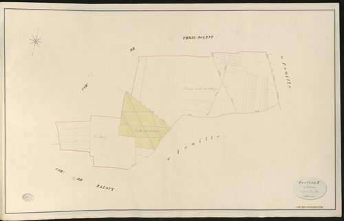 Courbépine. Section E _ du Coudray _ 1re de 3 Feuilles