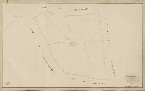 Courteilles. Section A _ du Château _ 1re de 3 Feuilles
