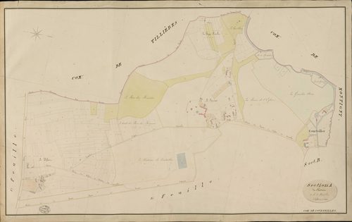 Courteilles. Section A _ du Château _ 2e de 3 Feuilles