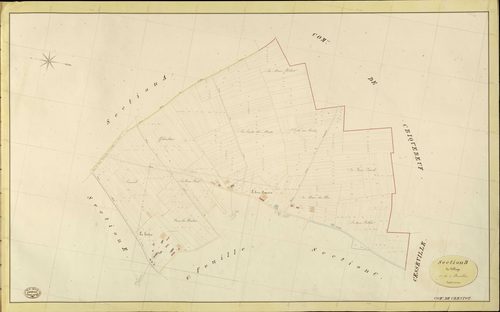 Crestot. Section B _ du Village _ 1re de 2 Feuilles